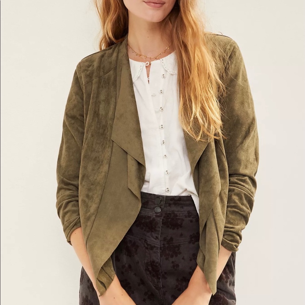 Blank NYC • Westley Sueded Jacket, Green